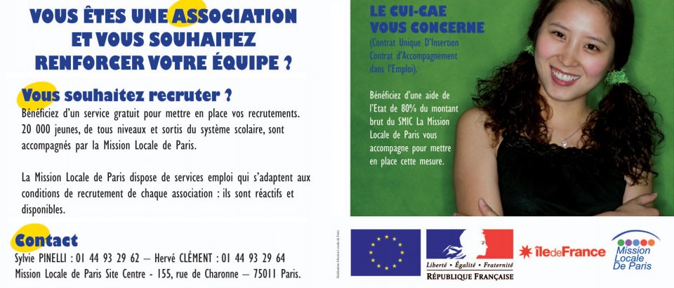 Associations, recrutez à l'aide du Cui-Cae