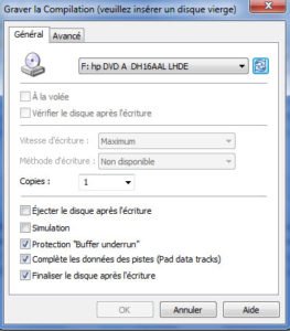 graver un CD audio