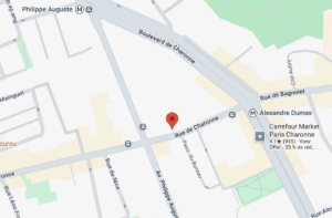 Carte : 177 rue de Charonne, Paris 11e